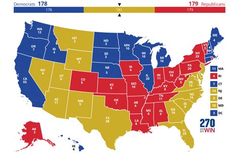 270towin|Electoral College map 2024: Road to 270 .